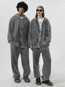 <span class=keywords><strong>Pantalon</strong></span> <span class=keywords><strong>de</strong></span> survêtement style européen américain décontracté et sportif OVERSIZE <span class=keywords><strong>Pantalon</strong></span> <span class=keywords><strong>de</strong></span> survêtement rétro en coton <span class=keywords><strong>grande</strong></span> <span class=keywords><strong>taille</strong></span> pour femmes et hommes - Product Image 2