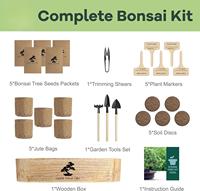 Kit de bonsaï pour débutants, bonsaïs uniques à faire soi-même pour adultes, kit complet de plantes d'intérieur, cadeau de jardinage idéal pour les femmes et les hommes