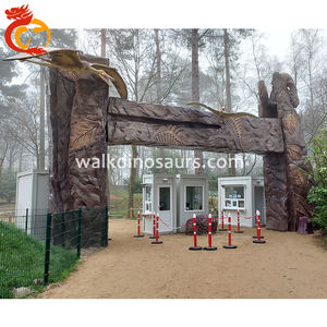 Personnaliser dinosaure parc d'attractions dinosaure bouche porte porte grande période jurassique dinosaure parc porte d'entrée à vendre - Product Image 1