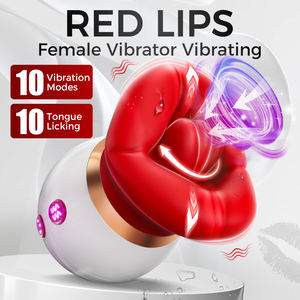 APP 3 in 1 donne stimolatore orale del seno presa in giro orgasmo clitoride leccare grande bocca giocattolo rosa <span class=keywords><strong>Sex</strong></span> Toy vibratore per le donne - Product Image 2