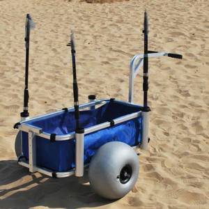 Ucuz alüminyum hafif plaj balıkçı arabası balloonwheel kamp arabası - Product Image 6