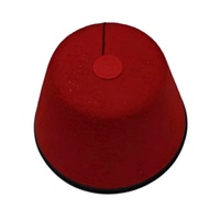 Gorro Fez de Felpa Roja con Borla Negra, Tradicional Turco Marroquí, para Adultos, Disfraces, Fiestas, Festivales Culturales, Cuatro Estaciones