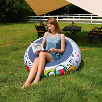 Chaise de canapé gonflable transparente moderne de vente chaude imperméable pliable-pour l'usage extérieur d'intérieur pour la maison de plage