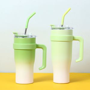 Vaso Térmico de Viaje de 40oz Ice Bully con Asa, Tapa de Acero Inoxidable, Popote Antideslizante, Color Personalizado ODM - Product Image 6