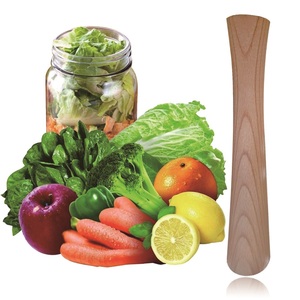 <b>Wooden</b> Bamboo Tamper and Vegetable <b>Packer</b> 12 Inch - Product Image 2