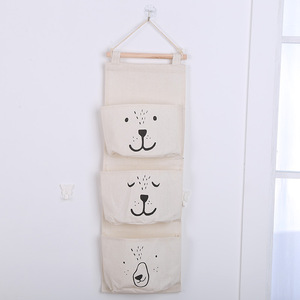 Sac de rangement <span class=keywords><strong>mural</strong></span> en <span class=keywords><strong>tissu</strong></span> écologique minimaliste, idéal pour la chambre à coucher et l'organisation quotidienne, <span class=keywords><strong>organisateur</strong></span> à suspendre à la porte - Product Image 4