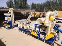 Machine de nettoyage de graines de mil HELIDA 5XFZ-15BX avec moteur, conception mobile, haute capacité, économie d'énergie pour le Mali