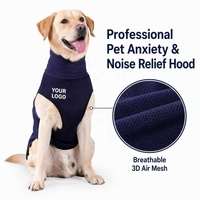 Harnais de compression anti-épreuve pour chien, double mode, léger, respirant, en maille polyester, pour apaiser les chiens sensibles aux bruits (tonnerre, feux d'artifice) et aux voyages