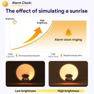 EDUP inteligente multifuncional Navidad despertar ruido blanco amanecer luz despertador mejor regalo para la compañía diaria - Product Image 5