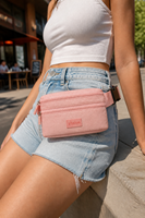Sac banane personnalisé avec logo, sac de ceinture en nylon, sac banane étanche pour voyage, vente en gros, fabricant OEM