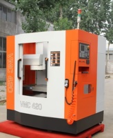 Mesin Penggilingan CNC Vertikal 3 Axis Vmc420L Berkualitas Tinggi GSK BT30 Spindle Tunggal Otomatis Akurasi 0.01 Garansi 1 Tahun