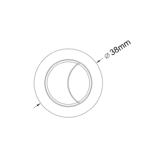 Hot Bán Đơn Giản Thiết Bị Vệ Sinh 38Mm Closetool Kép <span class=keywords><strong>Flush</strong></span> Nút Bồn Nước Nhà Vệ Sinh Đẩy Nút Cho Phòng Tắm - Product Image 2