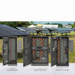 Inversor Solar Híbrido de 50kW con Gabinete ESS Integrado, Banco de Baterías de Alto Voltaje LiFePO4 de 112kWh, Almacenamiento Fuera de la Red y Conectado a la Red - Product Image 1