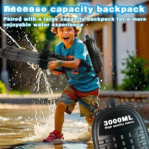 Pistola ad Acqua Elettrica <span class=keywords><strong>Automatica</strong></span> a Doppio Tubo Gatling 2025 per Bambini e Adulti - Product Image 3