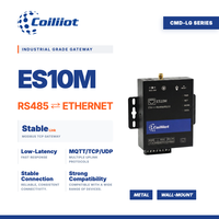 Passerelle IoT RS485 vers Ethernet bidirectionnelle, module sans fil haute vitesse, montage mural, Coiliiot ES10M, boîtier métallique