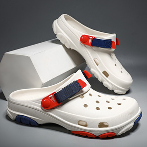 Guru – Crocs pour hommes, sandales d'été à semelles épaisses, rehaussantes, à bout fermé, respirantes, antidérapantes, pour la plage - Product Image 2