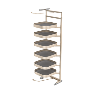 Système de rangement modulaire pour armoire de cuisine, paniers rotatifs en aluminium robuste, organiseur de placard, gain de place dans les armoires - Product Image 2