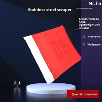 Meilleures ventes : Kit complet de grattoirs en acier inoxydable King, outil de nettoyage et de raclage de mastic pour l'application de papier peint