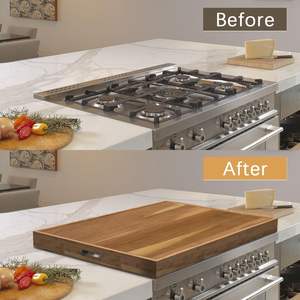 Planche de protection de cuisinière en bois d'acacia, extra large, <span class=keywords><strong>pour</strong></span> les plaques de cuisson électriques et à gaz, protection de l'espace de comptoir <span class=keywords><strong>pour</strong></span> les camping-cars - Product Image 4
