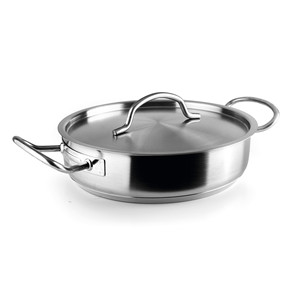 Padella Chef Classic con coperchio da 12 pollici in acciaio inossidabile per cucinare sul fornello - Product Image 1