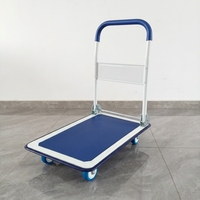 Chariot à main pliable, léger et compact, avec roues silencieuses en PP