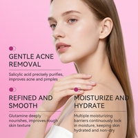 KORMESIC Vente en gros 200ml Lotion corporelle douce anti-acné, raffinée et lissante, à la glutamine et à l'acide salicylique, Essence corporelle anti-acné