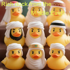 Wowei 도매 수영장을위한 새로운 럭셔리 오리 목욕 장난감 중동 비닐 부동 장난감 크리스마스 휴일 - Product Image 2