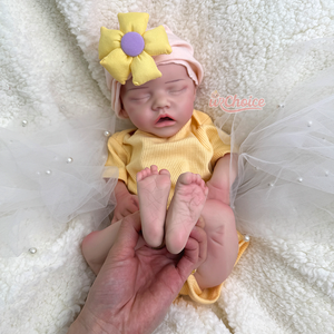Bambola Reborn in Silicone Morbido da 18 Pollici, Realistica, Corpo Intero Dipinto, Neonata Dormiente, per Giocattoli per Bambini, Artisti e Collezionisti - Product Image 3