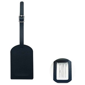 Custom Logo Hot Sell Wholesale Travel Luggage Baggage Tag <b>Suitcase</b> Tag Custom PU Leather Luggage Tag - Product Image 4