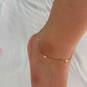 MICCI Acier Inoxydable Bijoux Tarnish Jóias Grátis Não Tarnish Jóias Coração Tornozeleiras para As Mulheres - Product Image 4