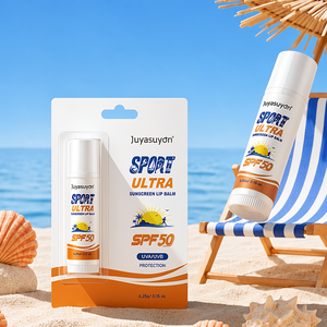 Baume à lèvres solaire <span class=keywords><strong>SPF</strong></span> <span class=keywords><strong>50</strong></span> Marque Blanche Bio Sans Résidu Blanc Sans Danger pour les Récifs Format Voyage Bio Centella - Product Image 1