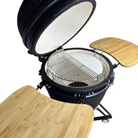 Barbecue en céramique noir de style Kamado Joe de 21 pouces de qualité supérieure, vente en gros
