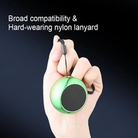 Enceinte Bluetooth portable 9D de qualité supérieure, mini, extérieure, dégradée et colorée, vente en gros, 3W, M3, forme ronde, en métal