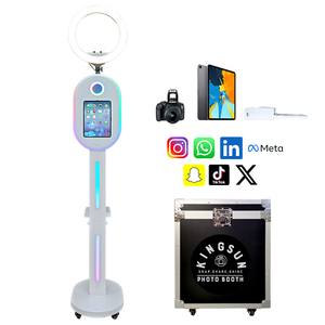Meilleures ventes - Coque métallique, installation facile, ventilateur <span class=keywords><strong>de</strong></span> refroidissement intégré et éclairage RGB, compatible avec iPad 10.2/11/12.9/13, machine <span class=keywords><strong>de</strong></span> photomaton DSLR - Product Image 6