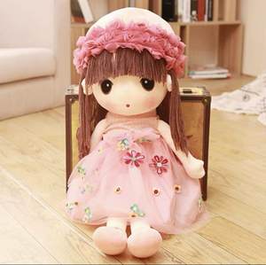 QY Lindo Sombrero <span class=keywords><strong>de</strong></span> Paja Princesa Hada <span class=keywords><strong>de</strong></span> Flores Muñeca <span class=keywords><strong>de</strong></span> Tela <span class=keywords><strong>de</strong></span> Peluche Juguetes <span class=keywords><strong>de</strong></span> Peluche Muñeca Infantil Almohada para <span class=keywords><strong>Dormir</strong></span> Muñeca para Niñas Regalo - Product Image 1