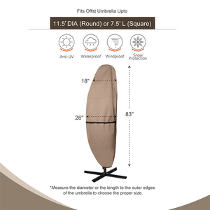 Large gamme d'applications Patio <span class=keywords><strong>Parasol</strong></span> <span class=keywords><strong>Housse</strong></span> de <span class=keywords><strong>protection</strong></span> Jardin Parapluie Couverture - Product Image 3
