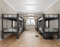 Lit Superposé Double Métallique, Prix Direct Usine, Facile à Monter, Meuble Pliable pour Internats, Utilisation en Chambre