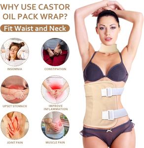 Premium Stoff verstellbarer Taillen gürtel Wasserdichtes <span class=keywords><strong>Anti</strong></span>-Öl-Leck Rizinusöl Pack Wrap Wieder verwendbare Pads Kit für Brust <span class=keywords><strong>massage</strong></span> gerät - Product Image 3