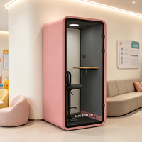 UNIBOOTH Cabine Acoustique Mobile Moderne pour Bureau Ouvert, ISO 23351, Réduction du Bruit 33dB, Ignifuge, Installation en 30-45 Min