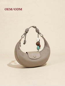 OEM ODM Vintage Half Moon Hobo Shoulder <b>Handbag</b> Stylish Casual Dumpling Crossbody Bag Fashion Nylon Adjustable Strap Lightweight - Product Image 1