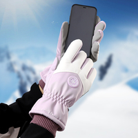 Gants tactiles imperméables unisexes personnalisés avec logo pour l'hiver, la moto, la conduite, le ski et les sports