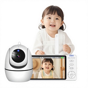 Cámara Digital Anicebb Sin Necesidad <span class=keywords><strong>de</strong></span> WiFi, Largo Alcance, 720P HD, Audio Bidireccional, Visión Nocturna, Canciones <span class=keywords><strong>de</strong></span> <span class=keywords><strong>Cuna</strong></span>, 2.4GHz FHSS, Pan-Tilt - Product Image 1