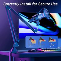 Vente chaude TonorMic Phone Mic Tonor TC30S TC30S + Kit de microphone de jeu RVB à condensateur USB avec support de bras de flèche