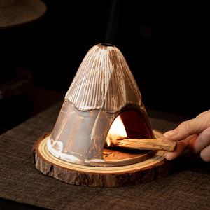 YUBIN - Decoración Aromática para Chimenea, <span class=keywords><strong>Palo</strong></span> <span class=keywords><strong>Santo</strong></span>, Lavanda, Purificante, Cerámica Creativa, Embalaje en Caja de Papel Dehua - Product Image 2