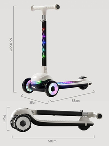Scooter de Tres Ruedas con Luces Multicolores para Niños de 1 a 12 Años, Precio de Fábrica - Product Image 4