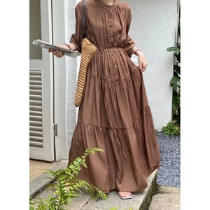 Robes longues à manches longues pour femmes, coupe ample, grande taille, nouvelle arrivée, avec ceinture, tendance - Product Image 6