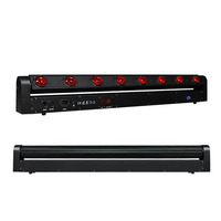 Barre de lumière mobile à faisceau RGBW 8 yeux pour DJ, discothèque, club, éclairage de scène LED DMX