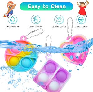Lote de 30 Llaveros Pop Fidget, Mini Juguetes Antiestrés, Recuerdos para Fiestas Infantiles de 4 a 8 y de 8 a 12 Años, Pequeños Premios para el Aula - Product Image 3