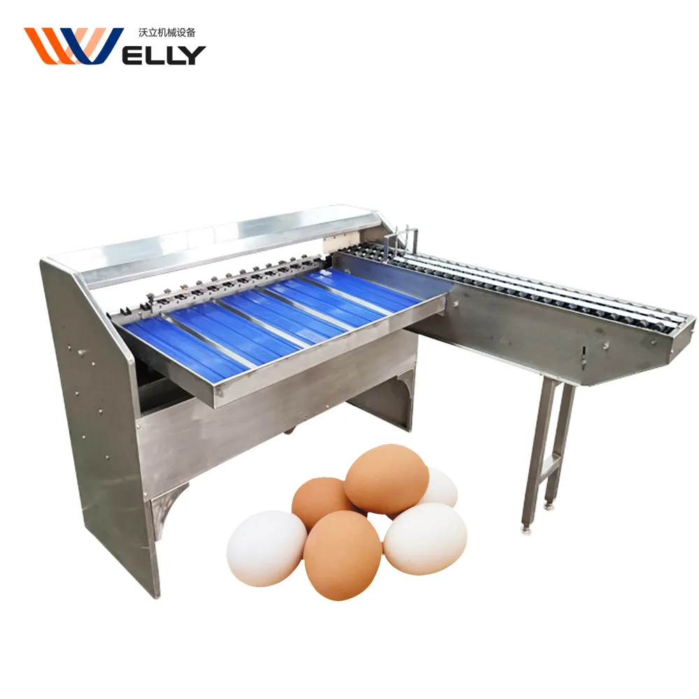 Clasificación de huevos de pescado, clasificación de huevos de pato, clasificación de peso, máquina para granja de pollos