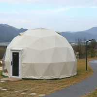 Tente dôme pour l'extérieur en PVC Tente dôme géodésique de luxe pour hôtel avec salle de bain